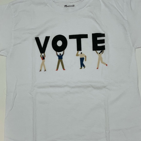 Madewell VOTE 100% cotton crew neck tee - Picture 3 of 5
